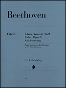 Concerto, No. 2 in B Fl Major, Op. 19 piano sheet music cover